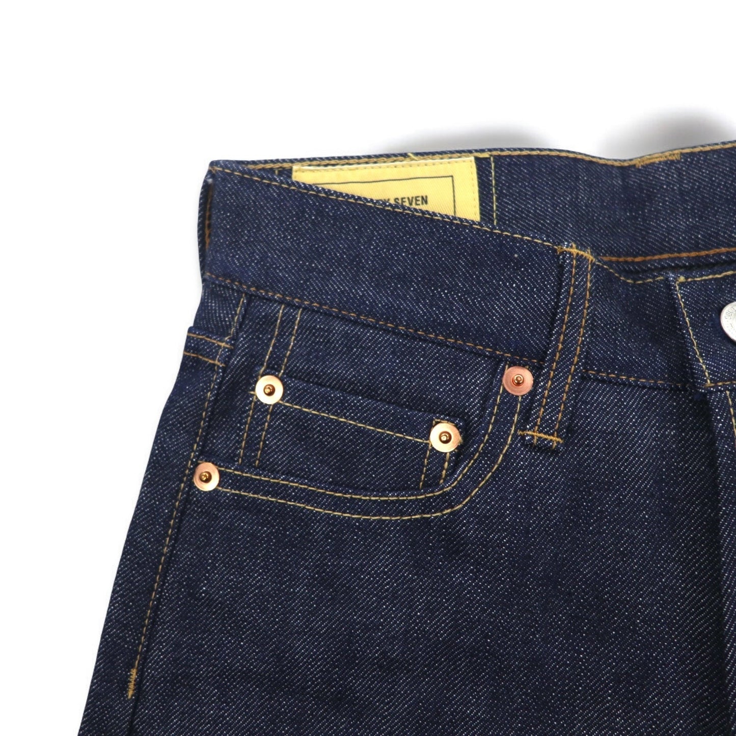 SEVEN BY SEVEN リジッド デニムパンツ S ブルー セルビッヂ 赤耳 800-9240077 日本製 未使用品