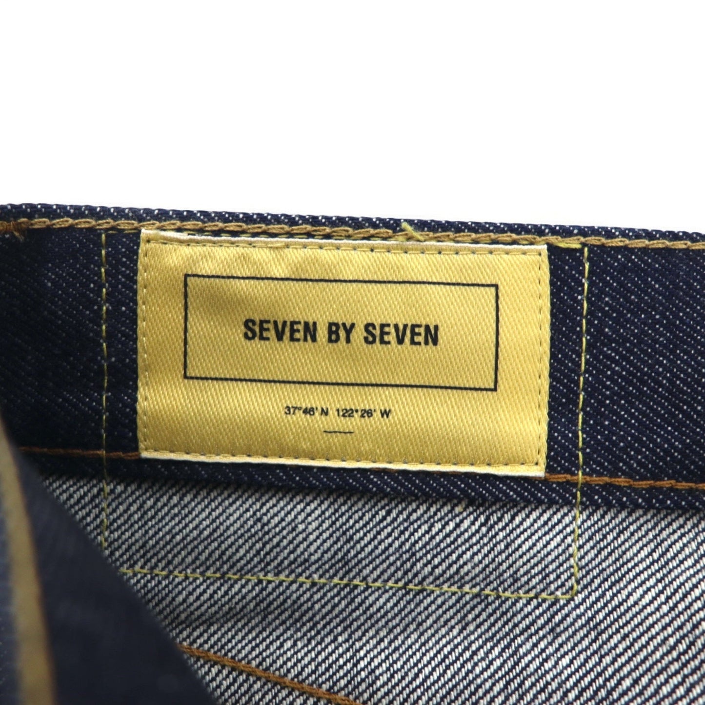 SEVEN BY SEVEN リジッド デニムパンツ S ブルー セルビッヂ 赤耳 800-9240077 日本製 未使用品