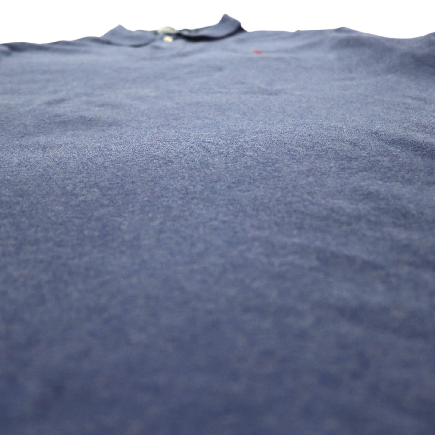 Polo by Ralph Lauren 90s Polo Shirt, Size L, Navy Cotton with Small Pony Embroidery