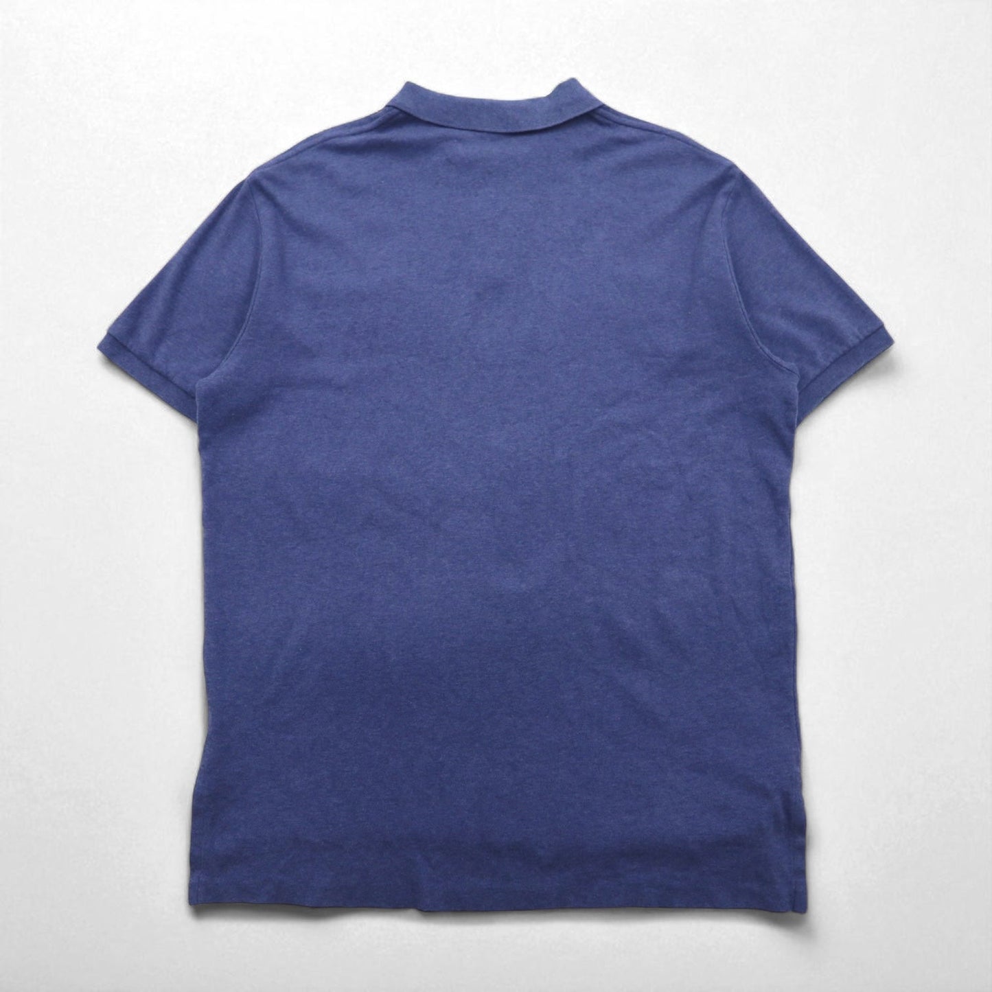 Polo by Ralph Lauren 90s Polo Shirt, Size L, Navy Cotton with Small Pony Embroidery