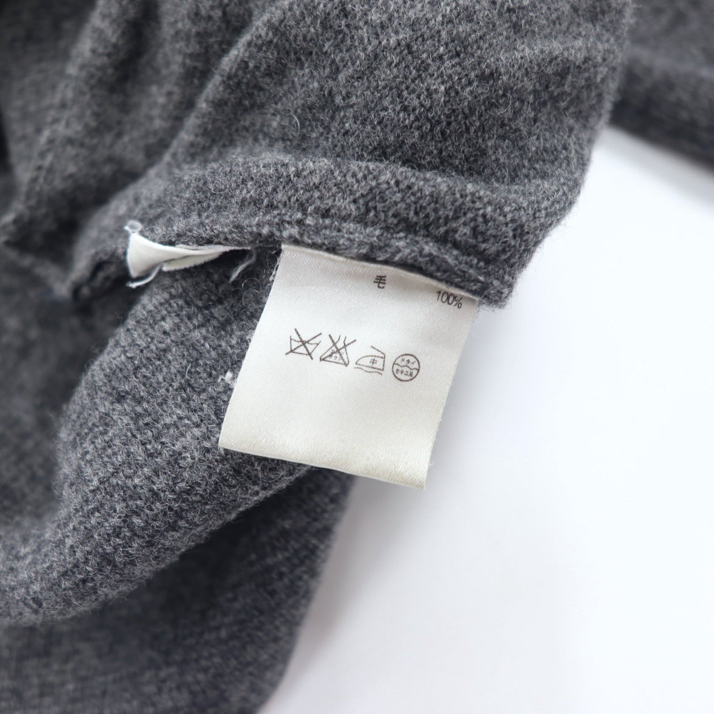 J.CREW Driver's Knit Full-Zip Jacket, Size L, Gray, Wool, Double Zip