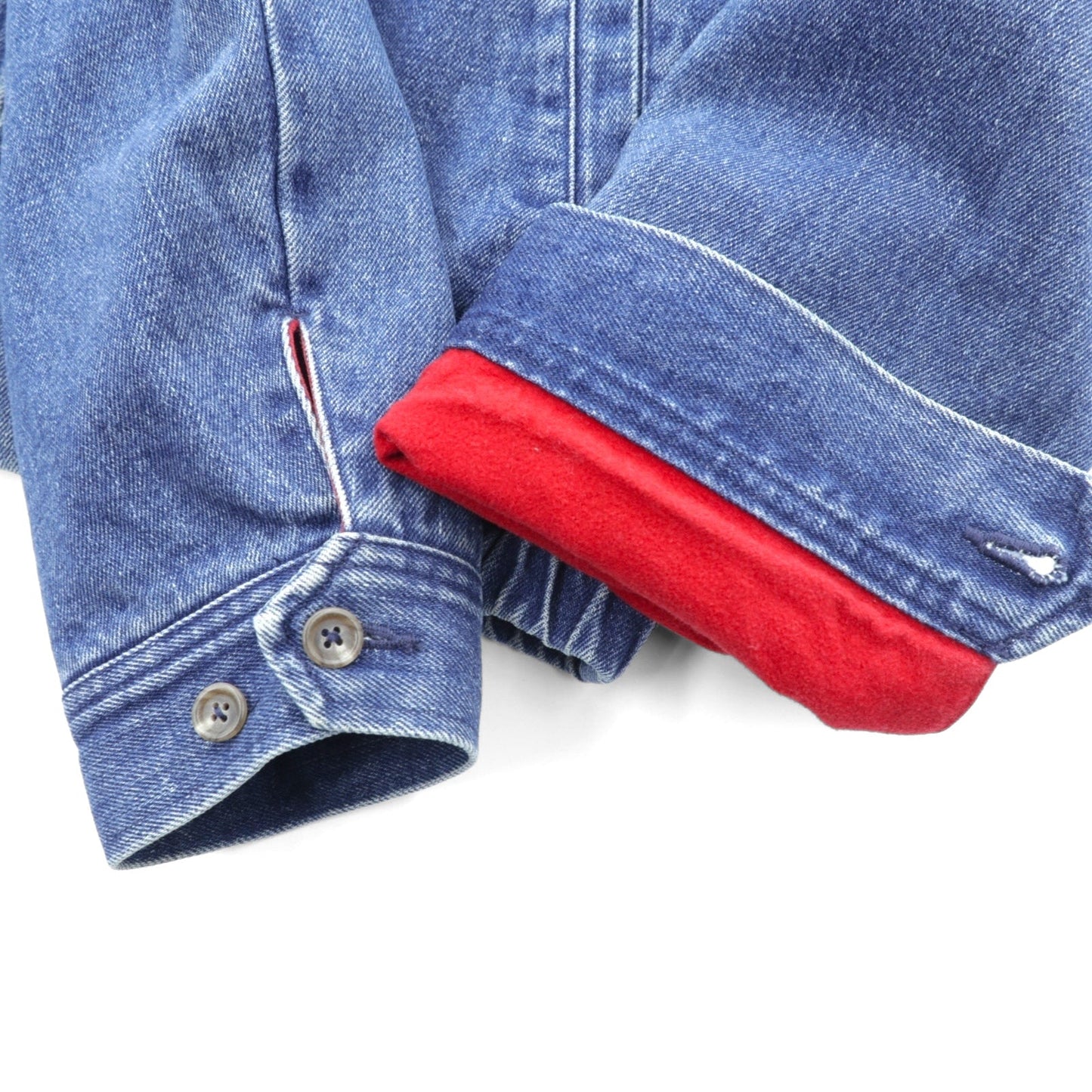 Polo Ralph Lauren 90年代 デニム スウィングトップ ハリントンジャケット M インディゴ フランネルライニング スモールポニー刺繍 チンストラップ
