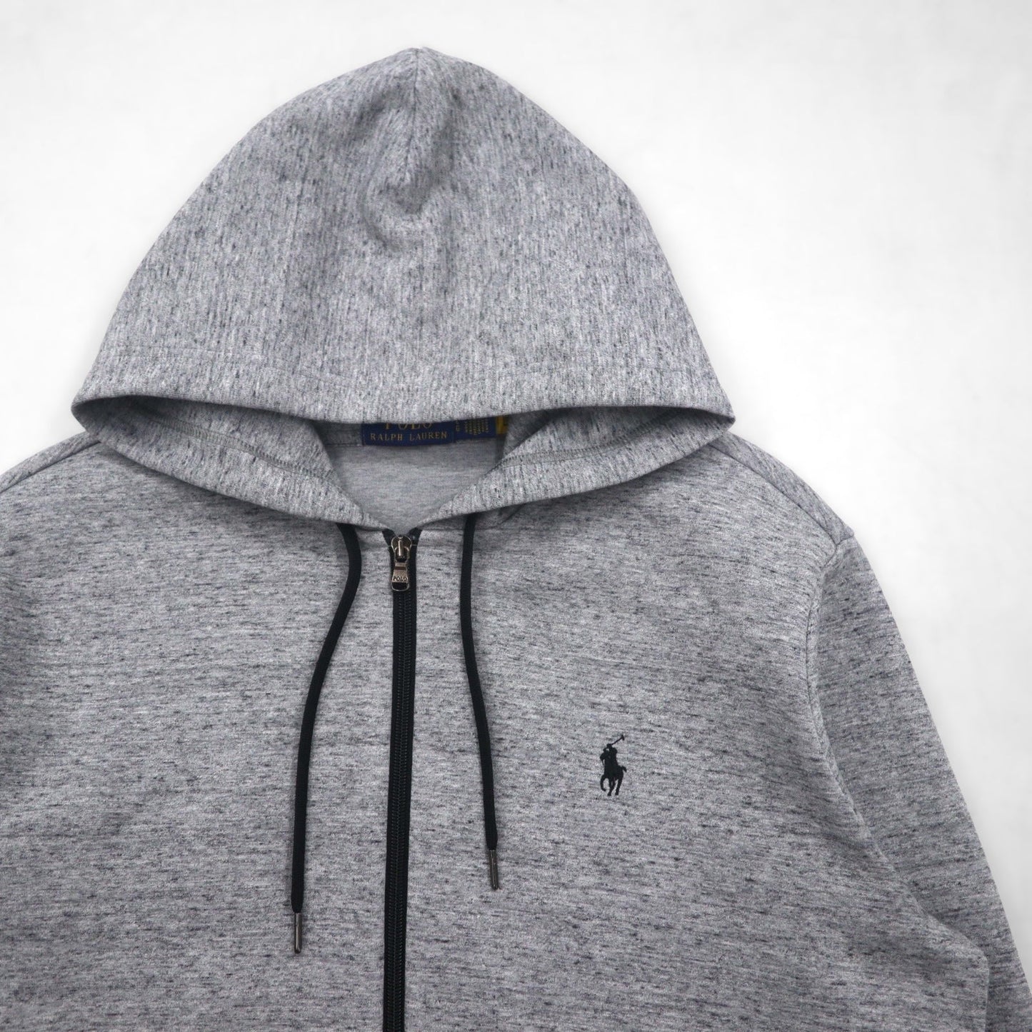 Polo Ralph Lauren ジップパーカー L グレー ストレッチ スモールポニー刺繡