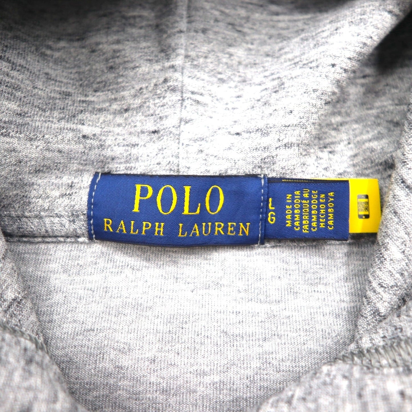 Polo Ralph Lauren ジップパーカー L グレー ストレッチ スモールポニー刺繡