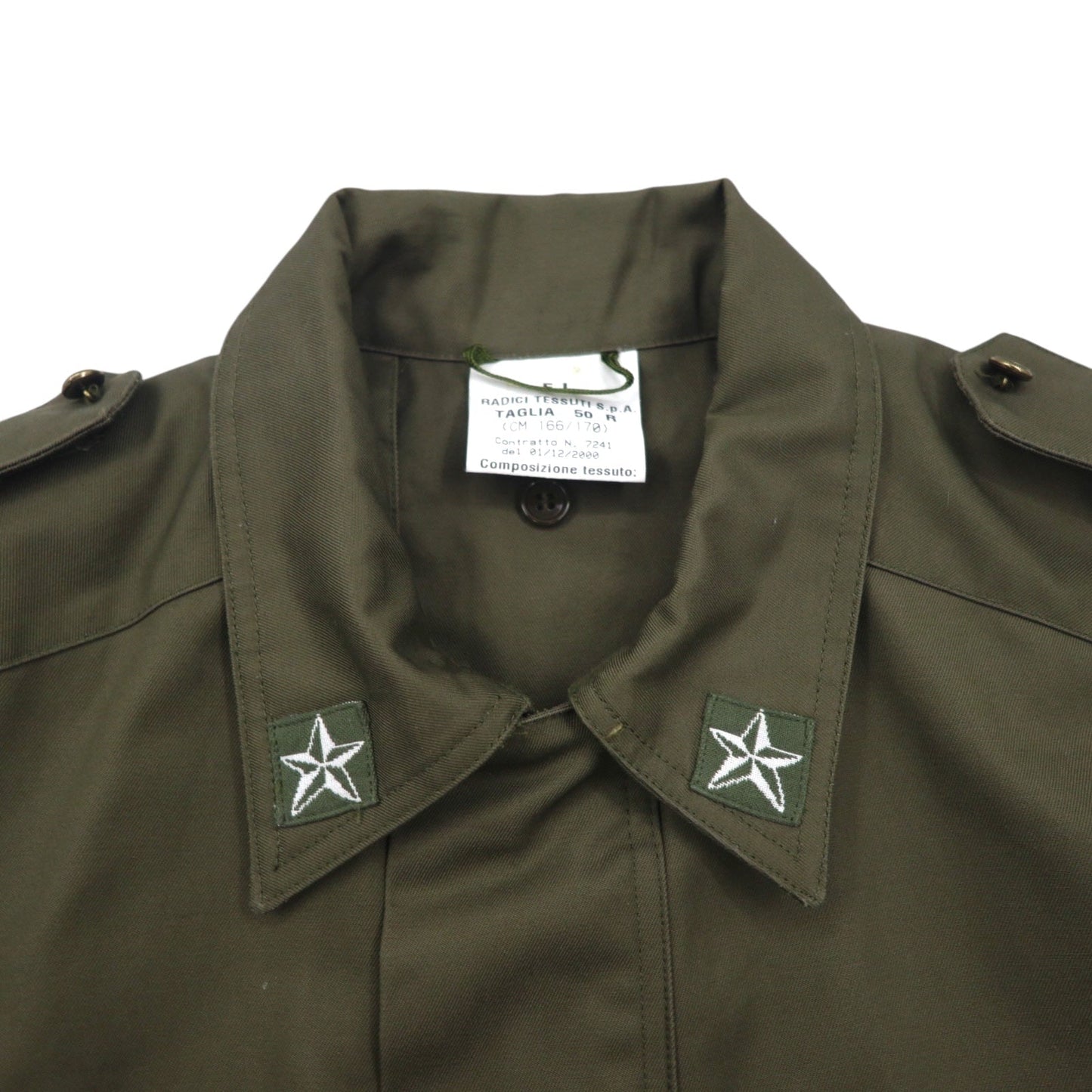 Vintage Italian Army M-90 Field Jacket Radici Tessuti 00年代 ミリタリー イタリア軍 フィールドジャケット L ドローコード エポレット