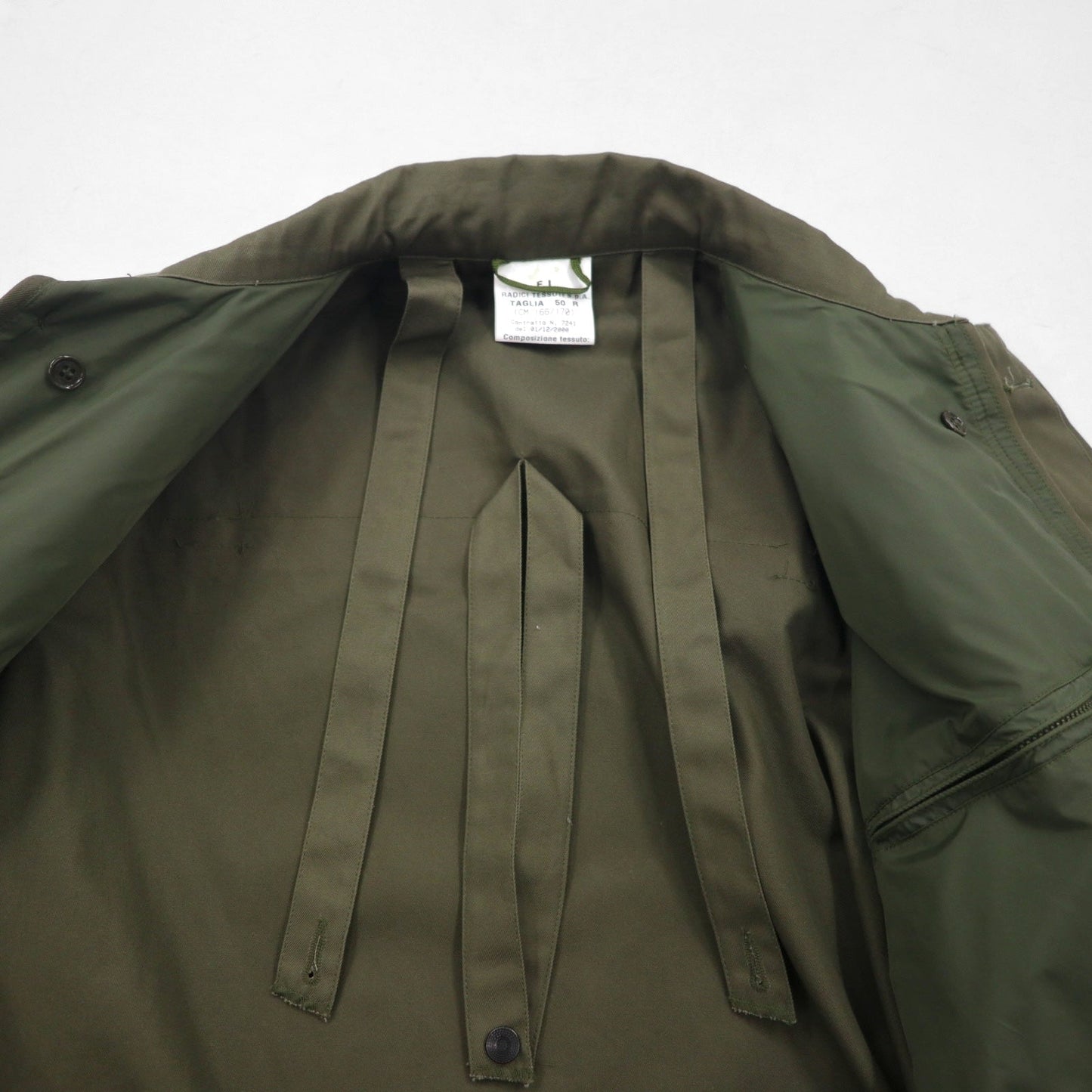 Vintage Italian Army M-90 Field Jacket Radici Tessuti 00年代 ミリタリー イタリア軍 フィールドジャケット L ドローコード エポレット