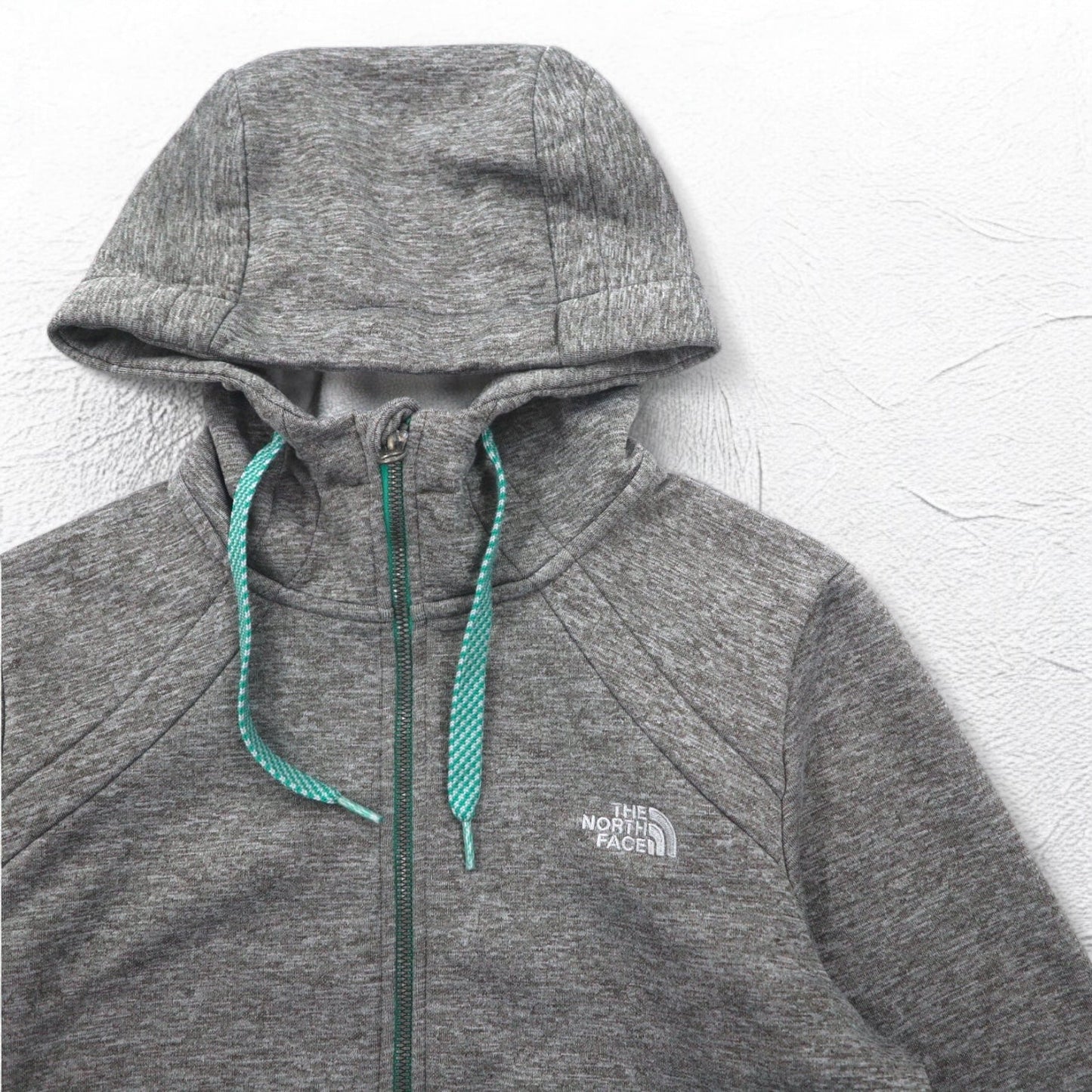 THE NORTH FACE フルジップパーカー M グレー ポリエステル ロゴ刺繍 US規格 A40A