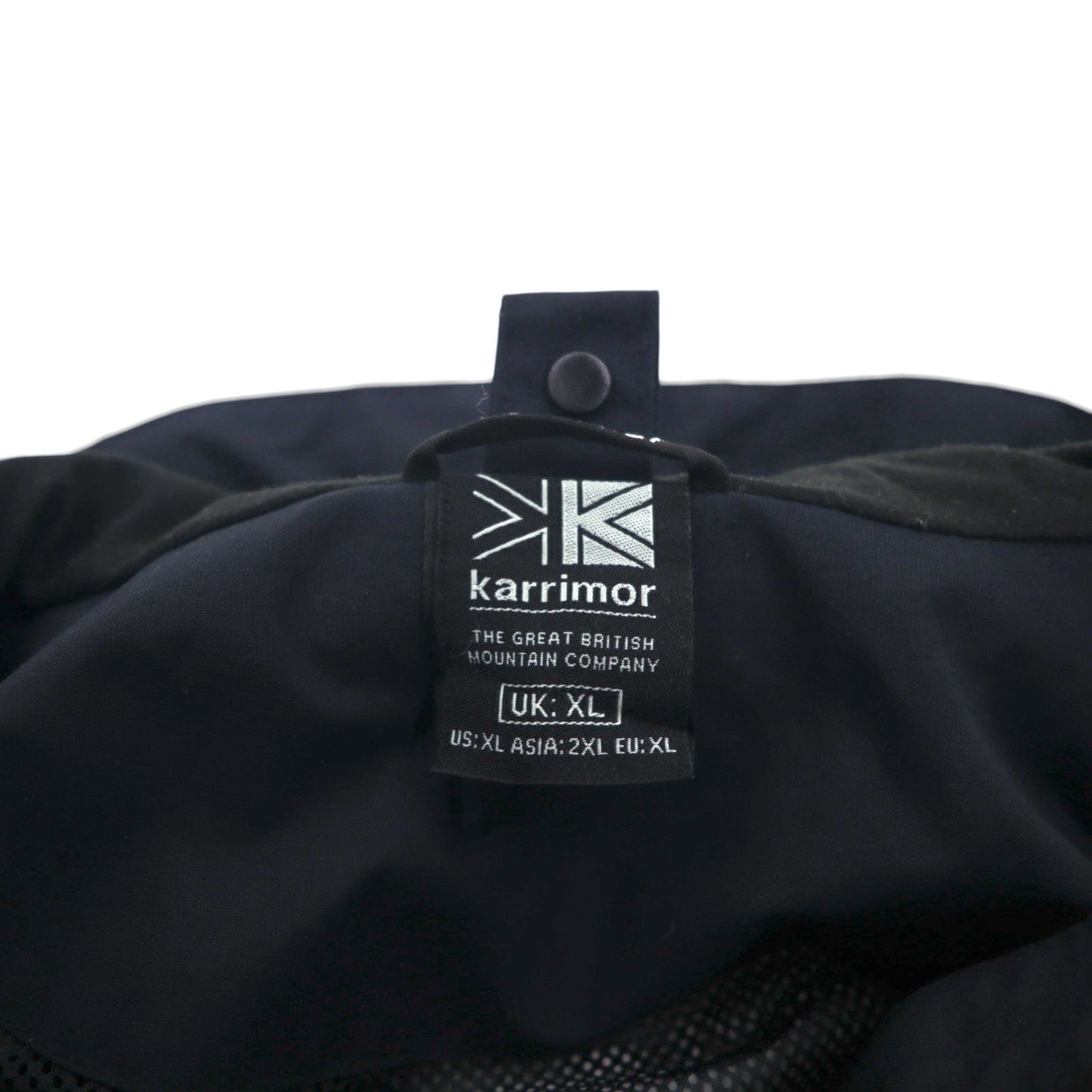 karrimor マウンテンパーカー XL ブラック 防水 WEATHERTITE フード収納 ドローコード A91671