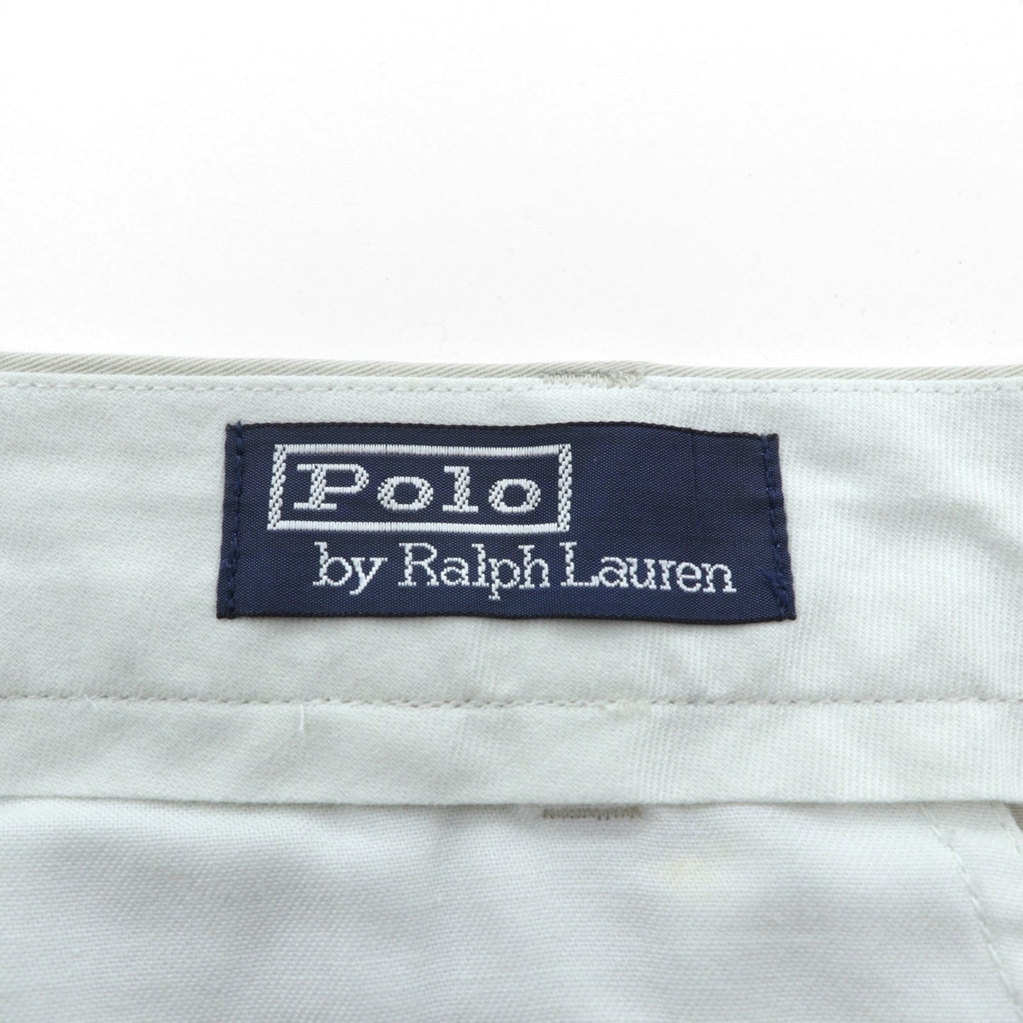Polo Ralph Lauren 90年代 ポロチノ 2タック ワイド チノパンツ スラックス L ベージュ コットン