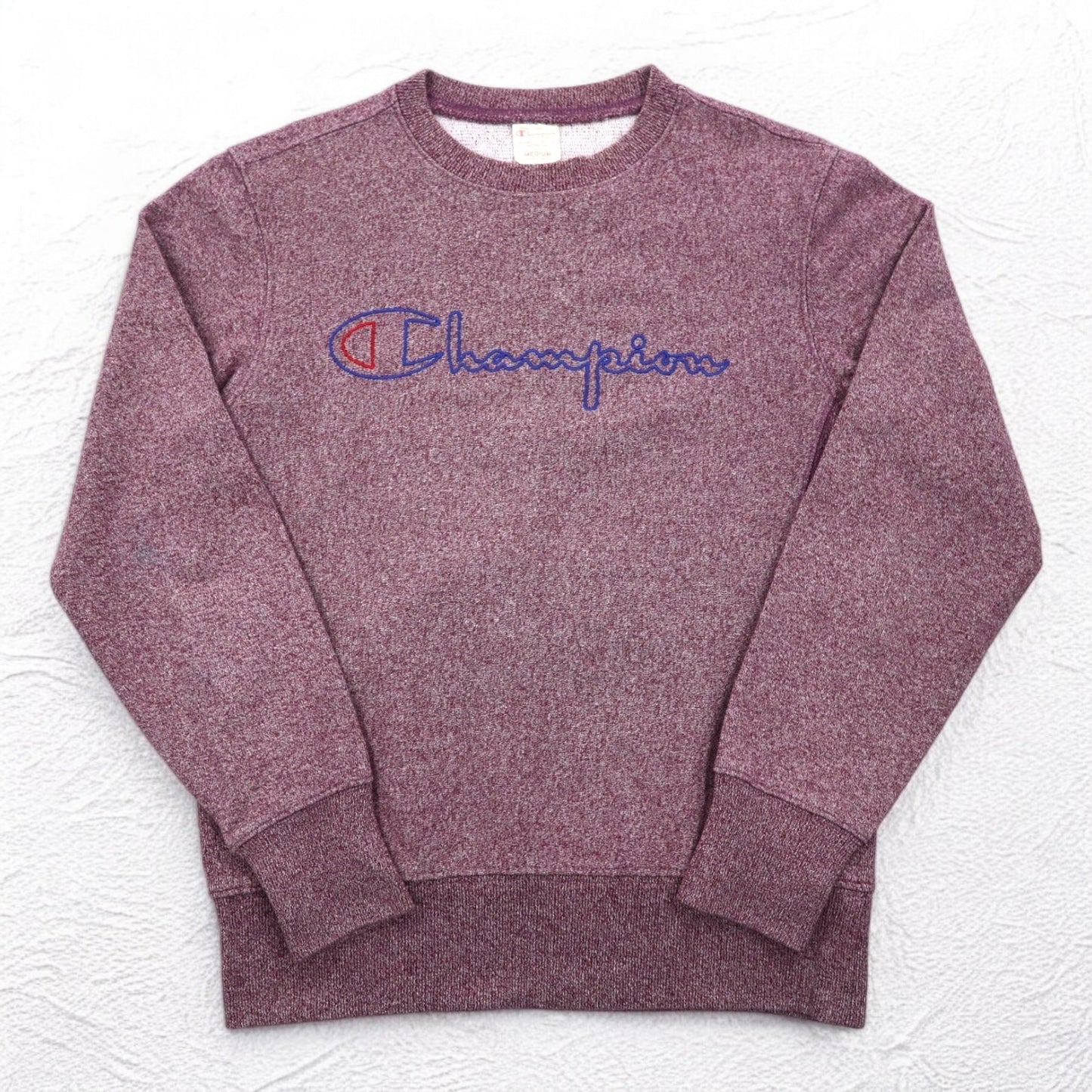 Champion Reverse Weave Sweatshirt, Size M, Red, Solid Color Tag, Reprint, Made in Turkey