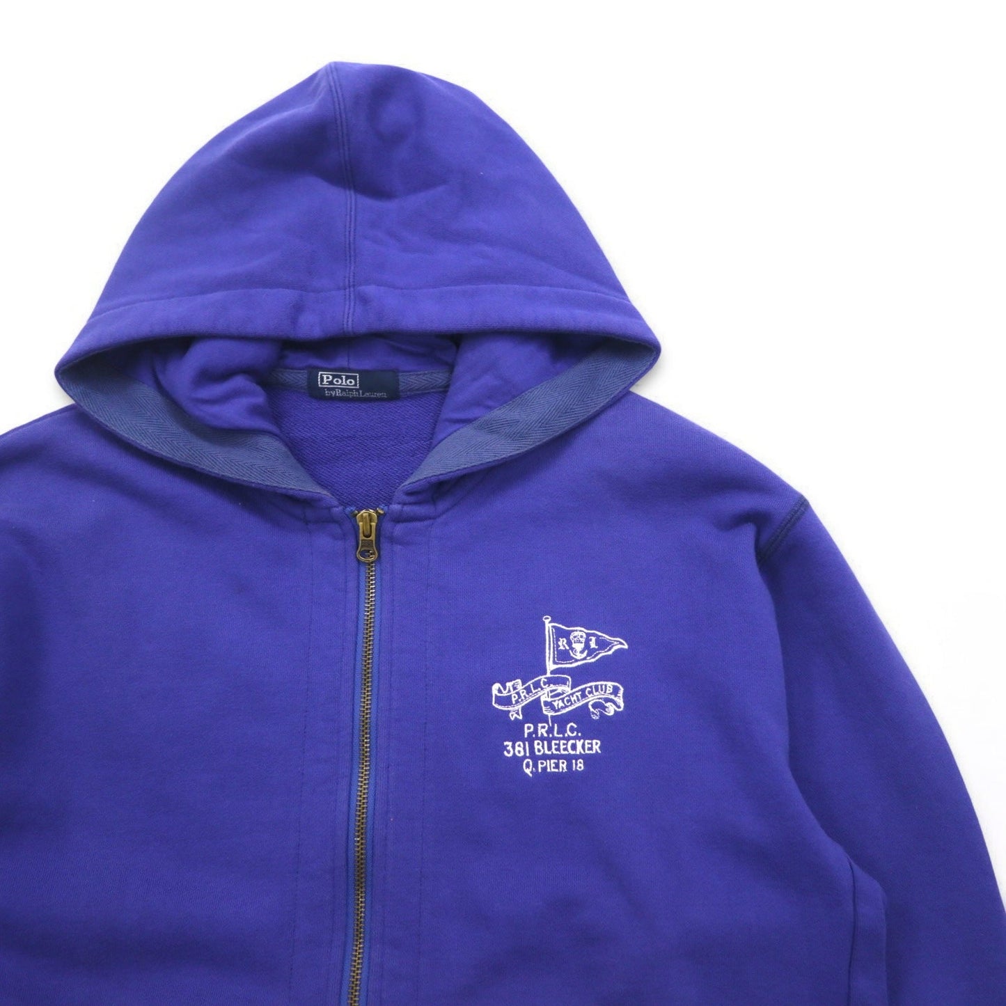 Polo by Ralph Lauren フルジップパーカー M ブルー コットン P.R.L.C 381 BLEECKER