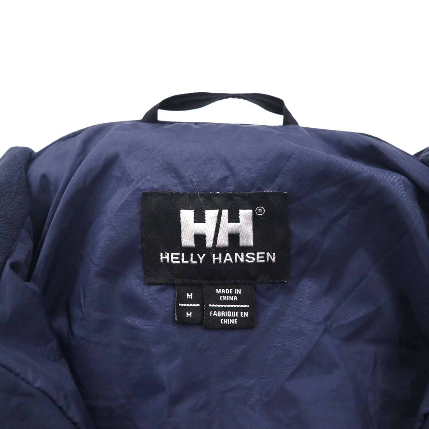 HELLY HANSEN セーリングジャケット ナイロンジャケット M ネイビー 防水 HELLY TECH ドローコード フード収納 25145Y トリコロール
