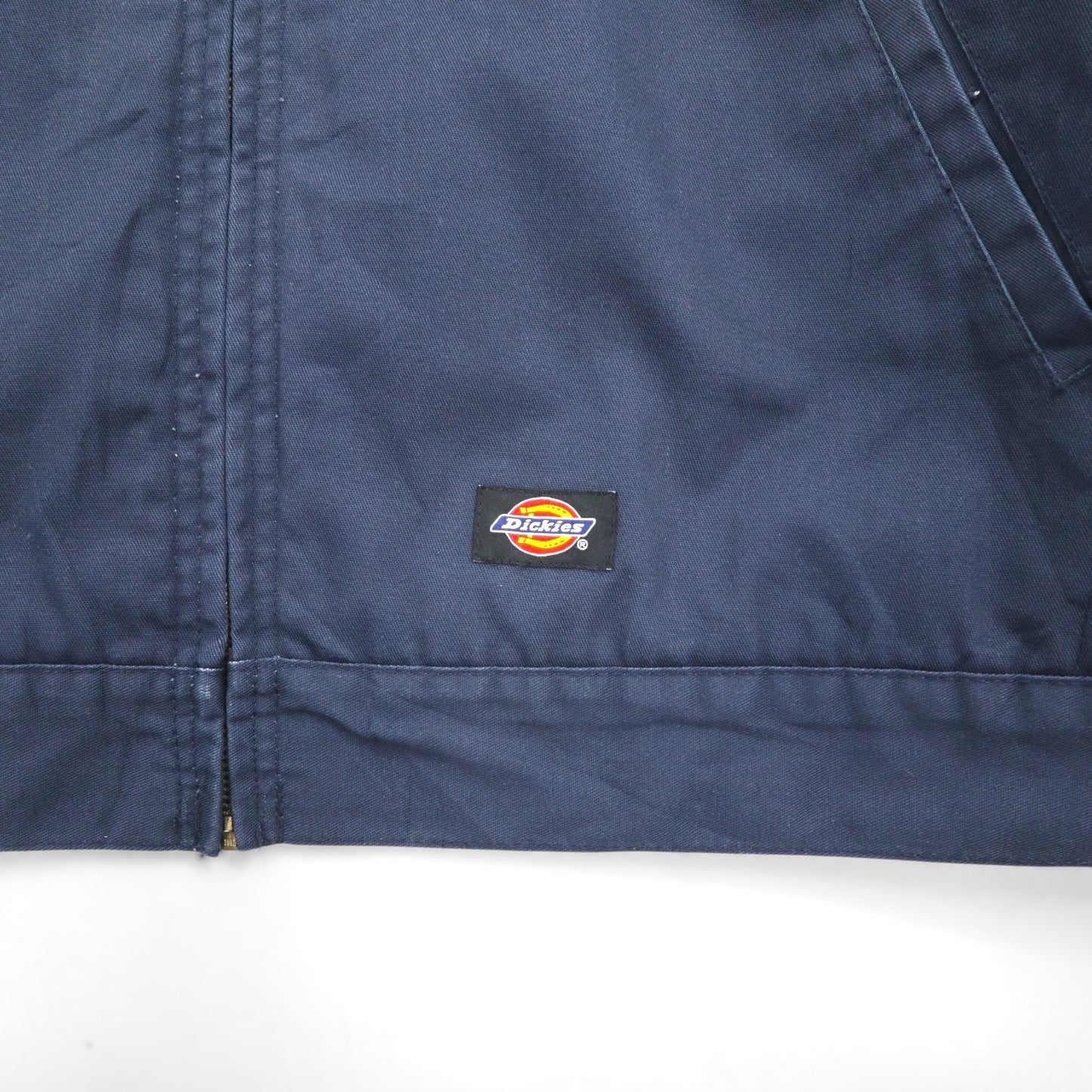 Dickies ワークジャケット ハリントンジャケット ジップアップブルゾン XL ネイビー
