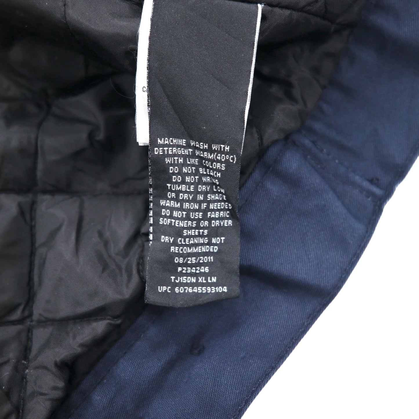 Dickies ワークジャケット ハリントンジャケット ジップアップブルゾン XL ネイビー
