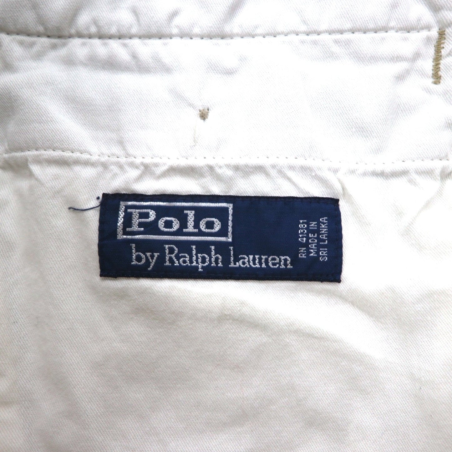 Polo Ralph Lauren 90年代 2タック ワイド チノパンツ L ベージュ コットン プリーツ
