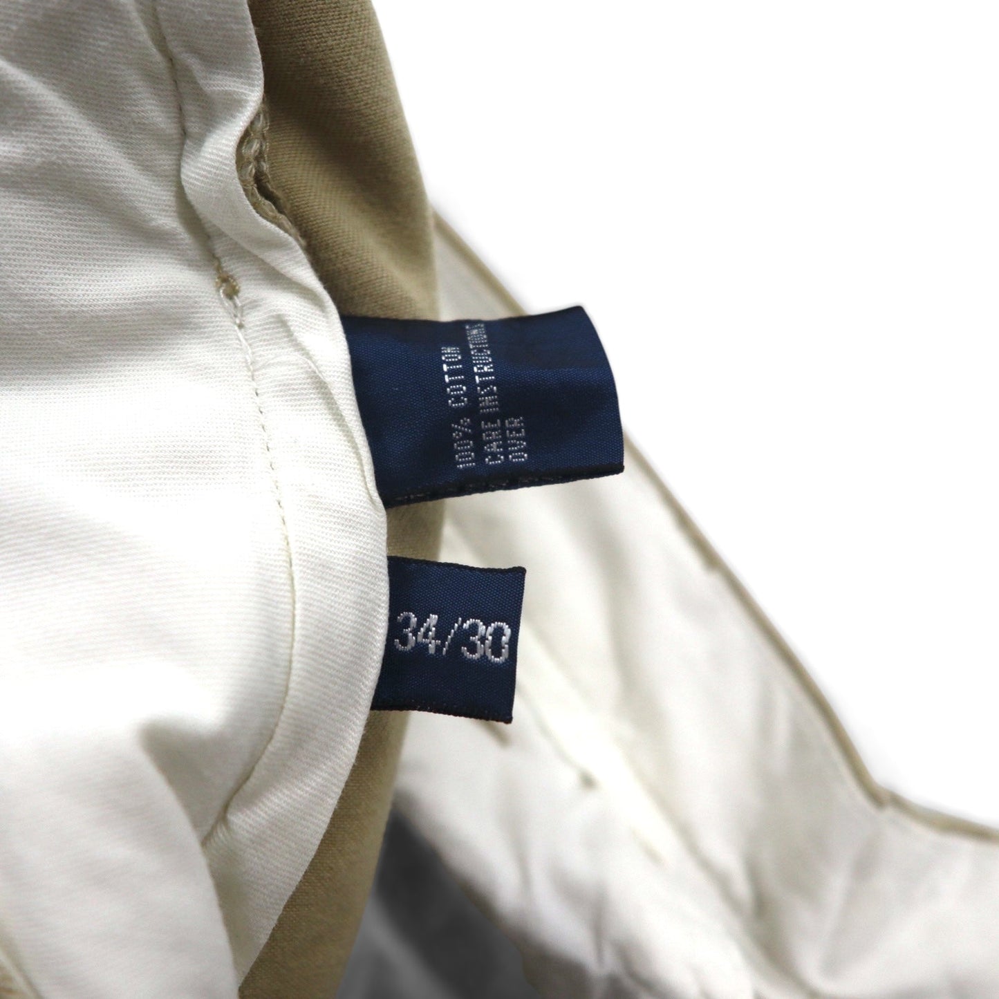 Polo Ralph Lauren 90年代 2タック ワイド チノパンツ L ベージュ コットン プリーツ