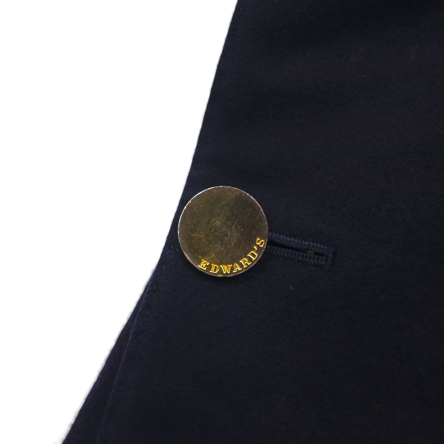 80s Vintage Blazer EDWARD'S 80年代 ブレザー 2B テーラードジャケット S  紺ブレ 金ボタン