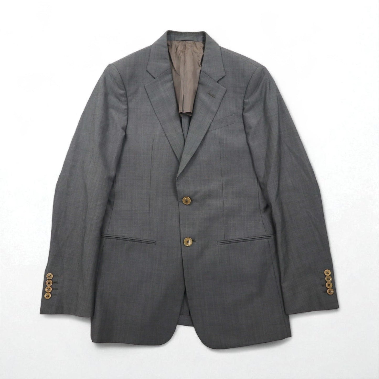 ARMANI COLLEZIONI イタリア製 テーラードジャケット S グレー ウール