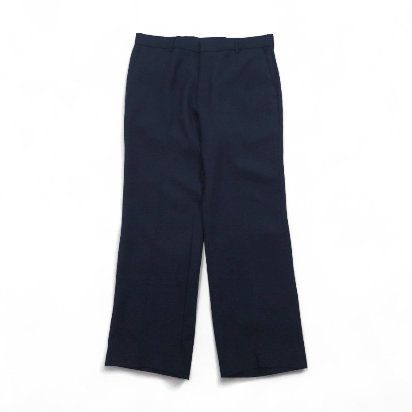 Levi's 1980s USA-Made Action Slacks STA-PREST Pants, Size L, Navy, Polyester, Rocket TALON Zip