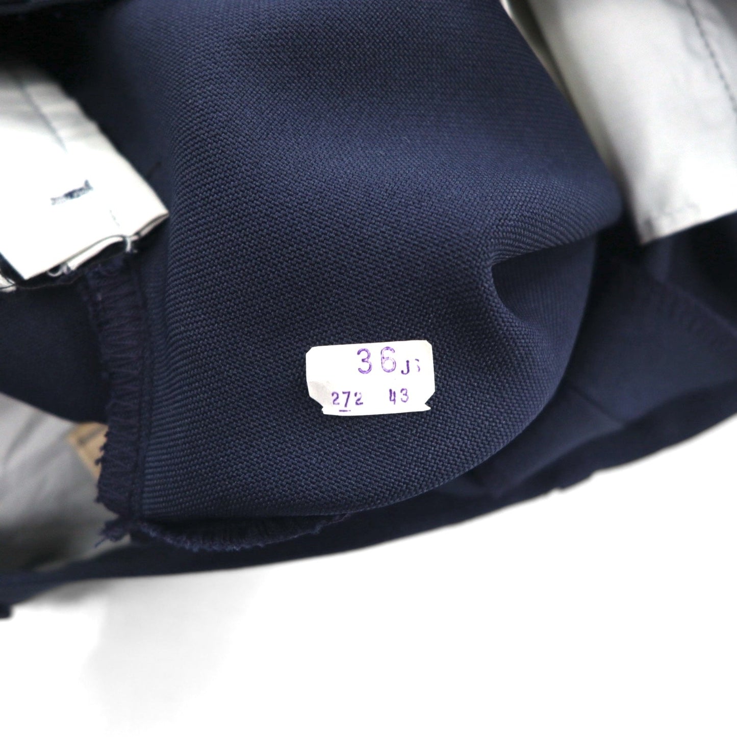 Levi's 1980s USA-Made Action Slacks STA-PREST Pants, Size L, Navy, Polyester, Rocket TALON Zip