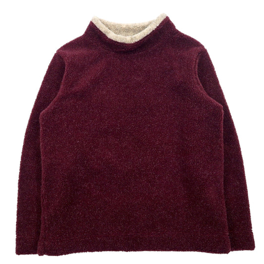Cabela's High Neck Boa Fleece Pullover, Size M, Bordeaux, Polyester and Acrylic