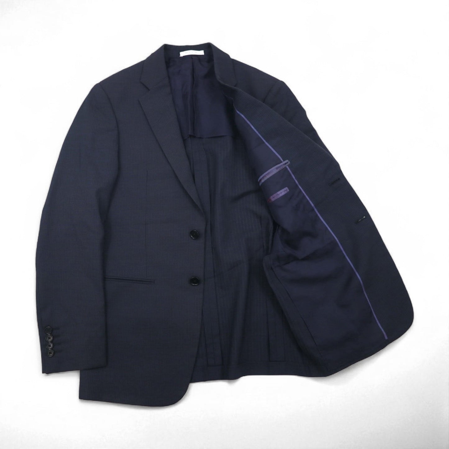 ARMANI COLLEZIONI イタリア製 セットアップ スーツ S ネイビー ウール GIORGIO