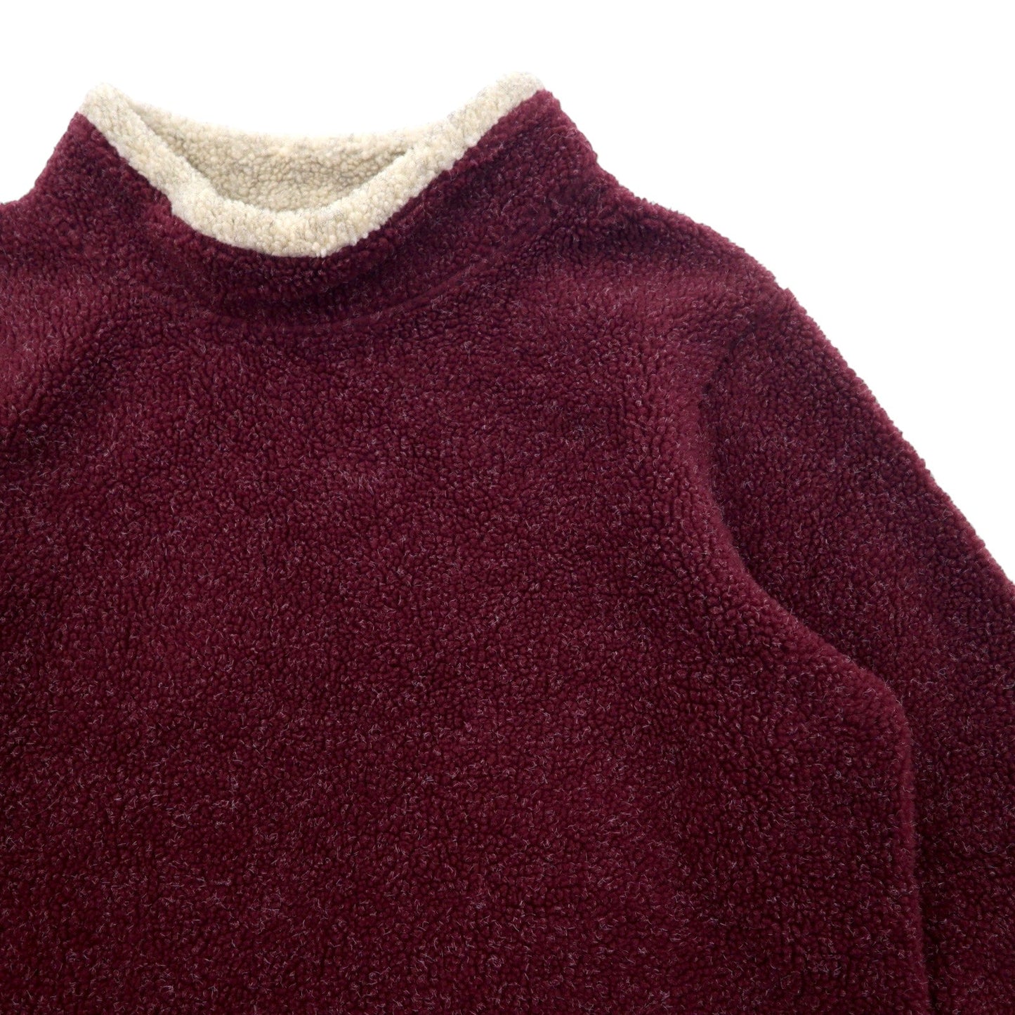 Cabela's High Neck Boa Fleece Pullover, Size M, Bordeaux, Polyester and Acrylic