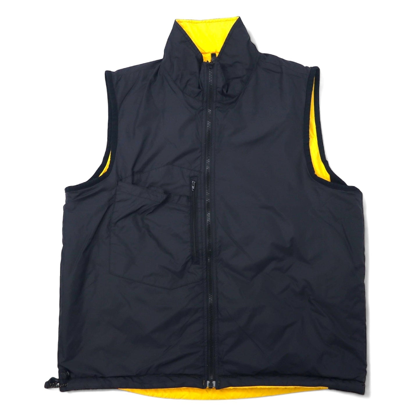 NAUTICA COMPETITION Reversible Fleece and Nylon Vest, Size L, Yellow