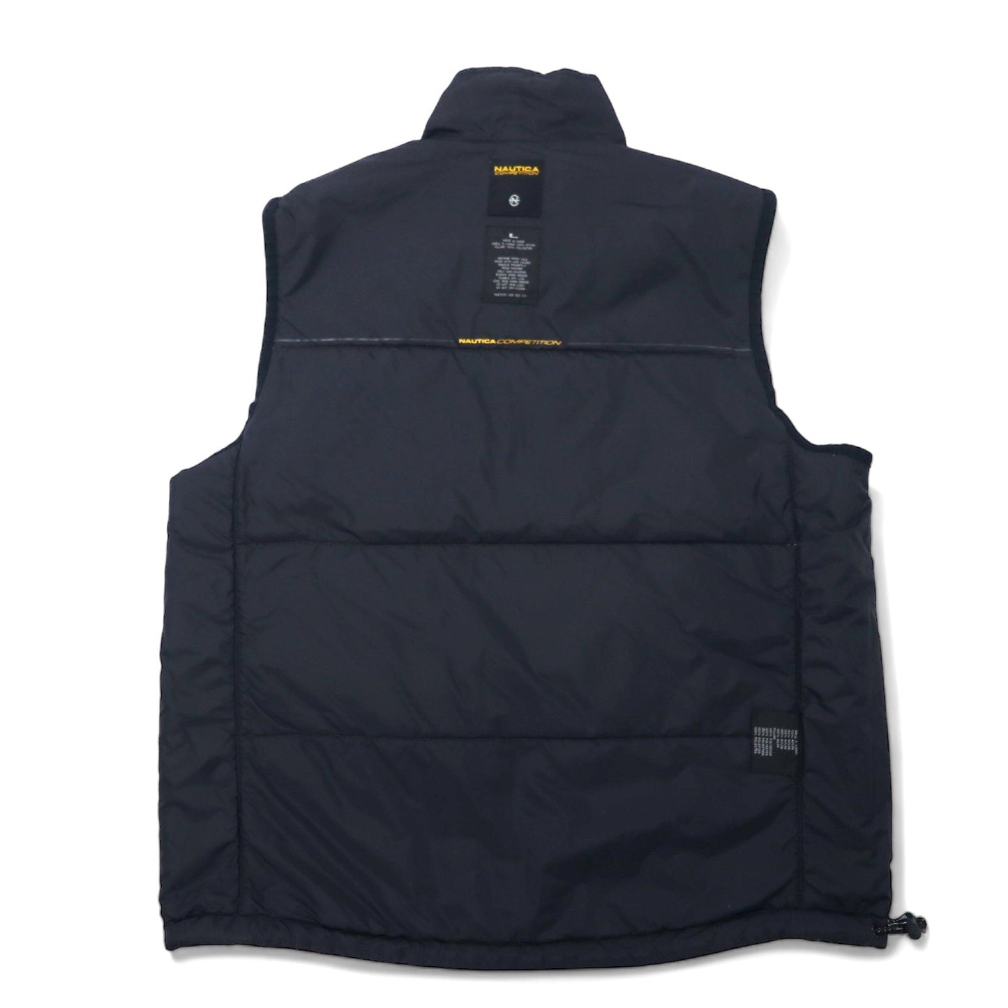 NAUTICA COMPETITION Reversible Fleece and Nylon Vest, Size L, Yellow