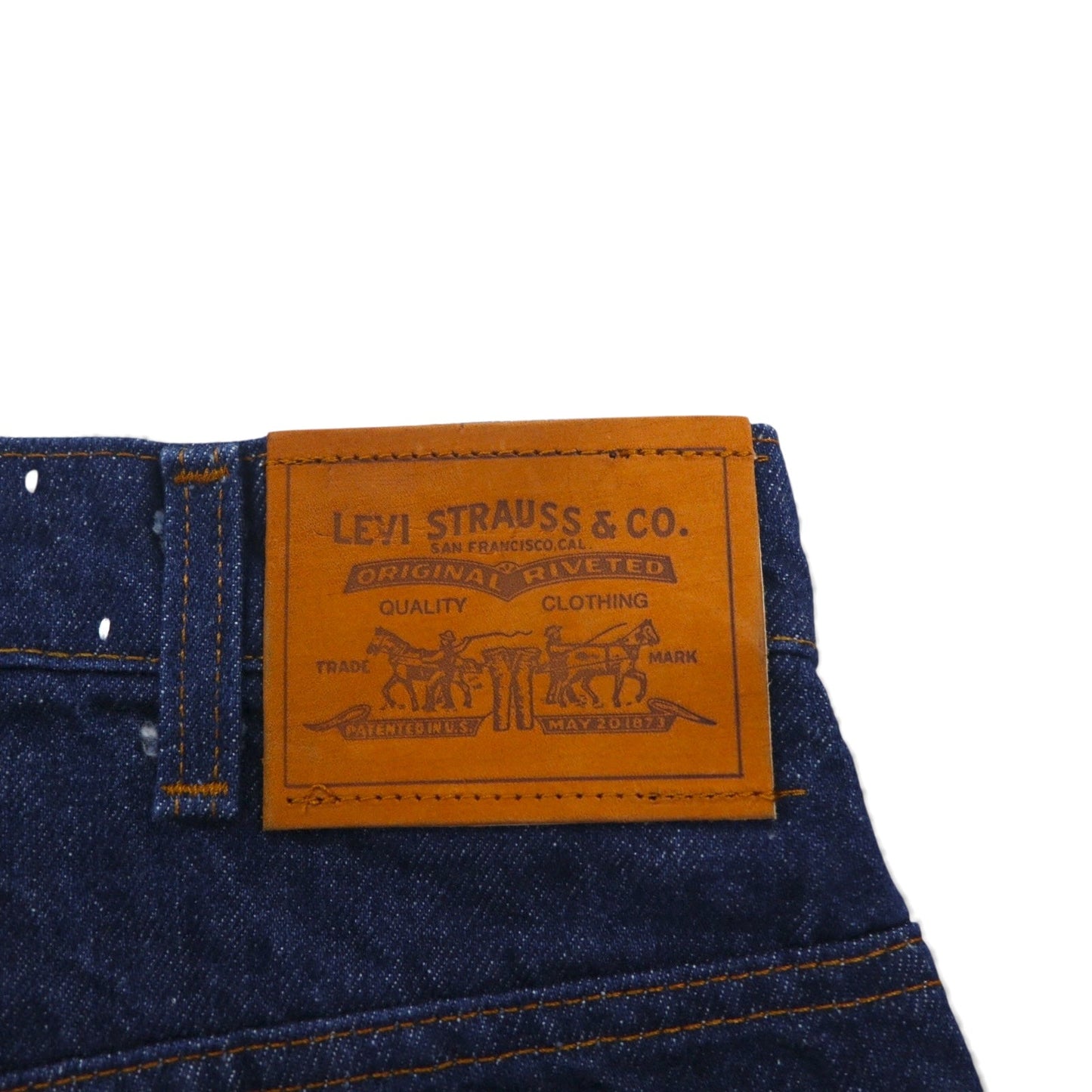 Levi's 80年代 USA製 509 デニムパンツ ジーンズ L インディゴ 40509-0215 オレンジタブ 濃紺 ジッパーフライ レザーパッチ