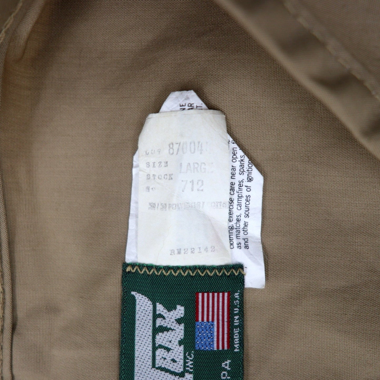 Made in the USA, 90s SAFTBAK Fishing/Hunting Vest, Large, Beige, IDEAL Zip