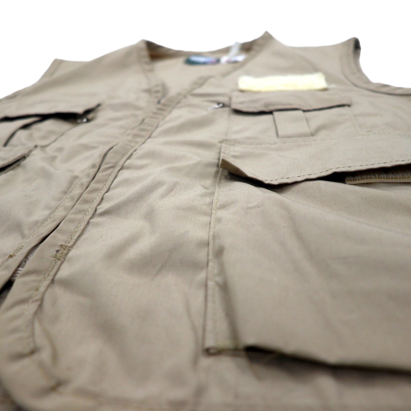 Made in the USA, 90s SAFTBAK Fishing/Hunting Vest, Large, Beige, IDEAL Zip