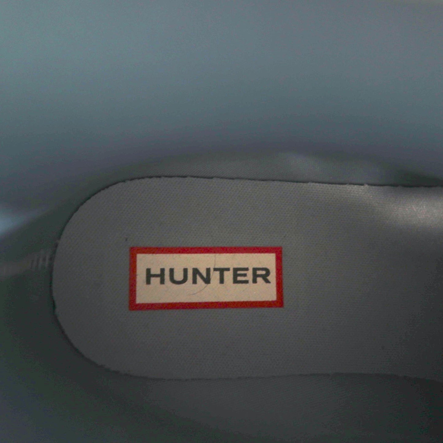 HUNTER Refined Low Heel Biker Gloss Duo REF LOW HEEL BIKER GLOSS DUO Rubber Boots/Rain Boots, Size 25cm, Gray, WFS2037DUO