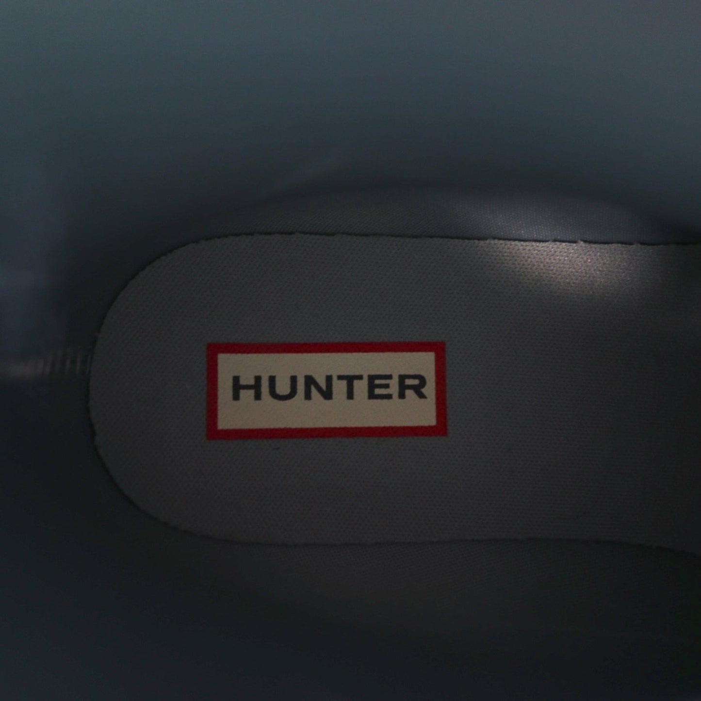 HUNTER Refined Low Heel Biker Gloss Duo REF LOW HEEL BIKER GLOSS DUO Rubber Boots/Rain Boots, Size 25cm, Gray, WFS2037DUO