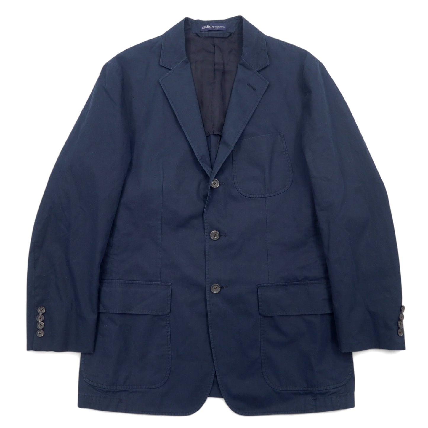 Polo by Ralph Lauren 3B テーラードジャケット L ネイビー コットン