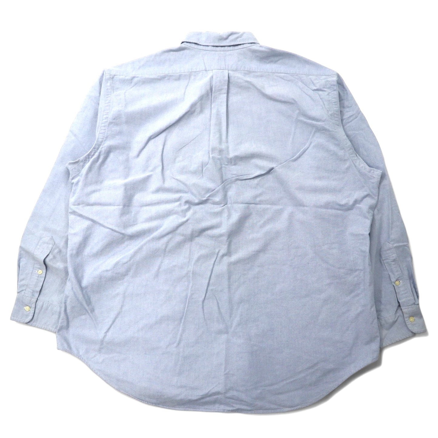 Ralph Lauren 90s Oxford Button-Down Shirt, Size 18-36, Blue Cotton, Small Pony Embroidery, YARMOUTH