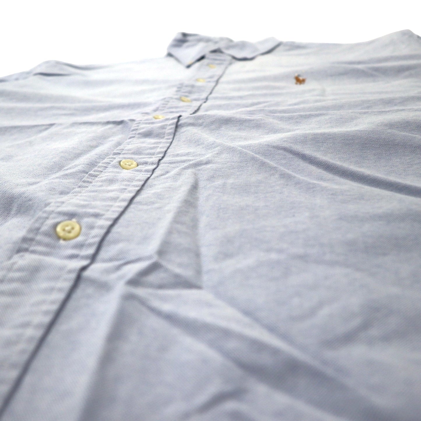 Ralph Lauren 90s Oxford Button-Down Shirt, Size 18-36, Blue Cotton, Small Pony Embroidery, YARMOUTH