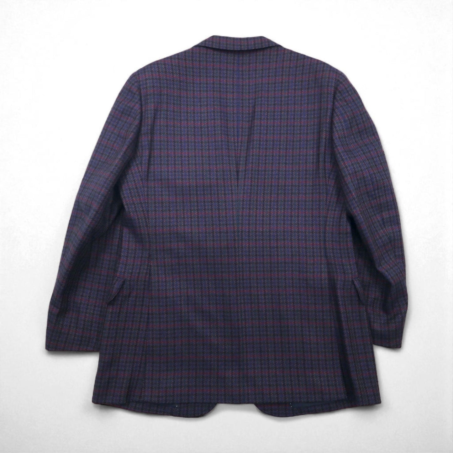 BURBERRY シルク混 テーラードジャケット M チェック PRESTIGE COLLECTION 日本製