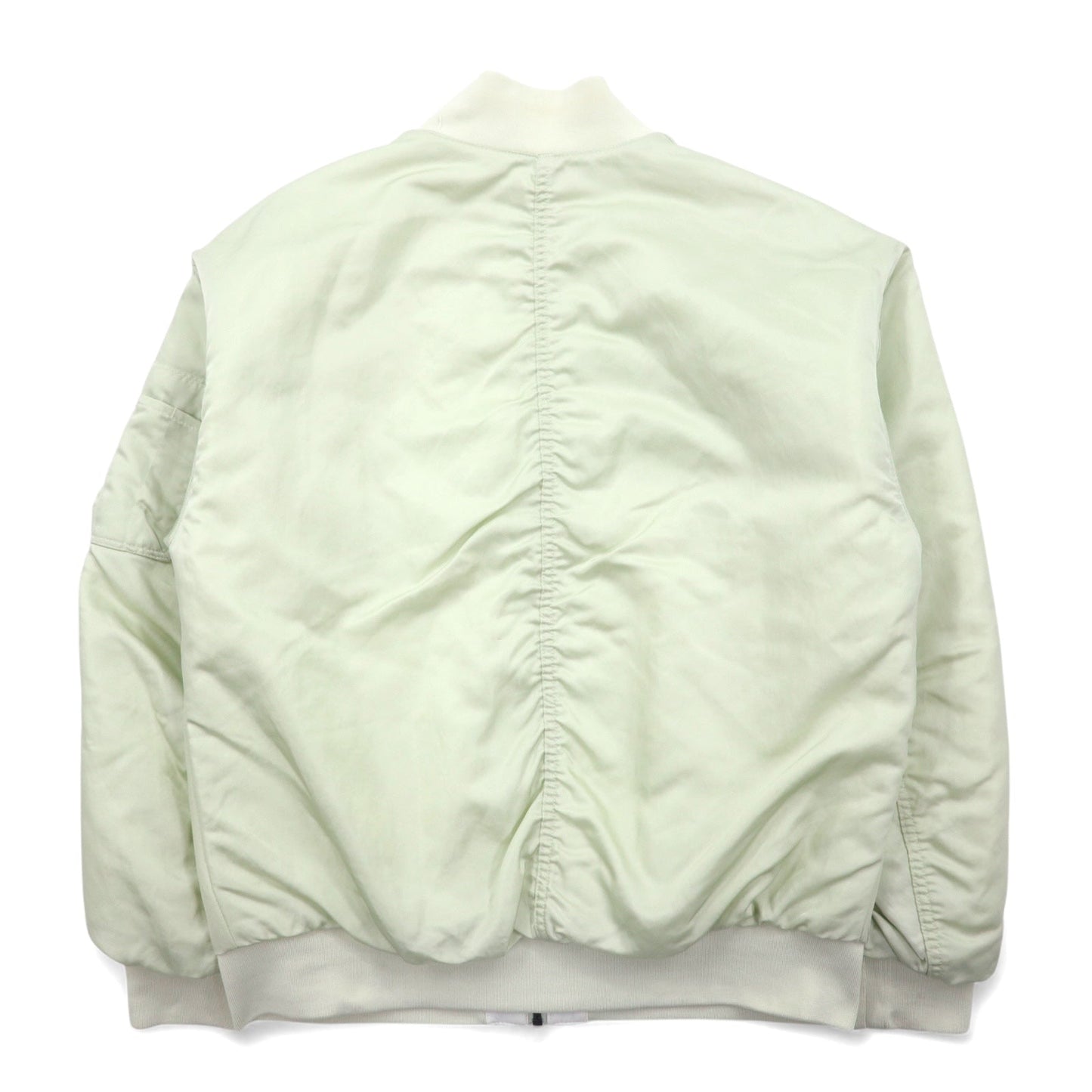 NIKE Sportswear Essential Reversible MA-1 Varsity Bomber Jacket, Size XS, White/Green Quilted Nylon, FN3168-020