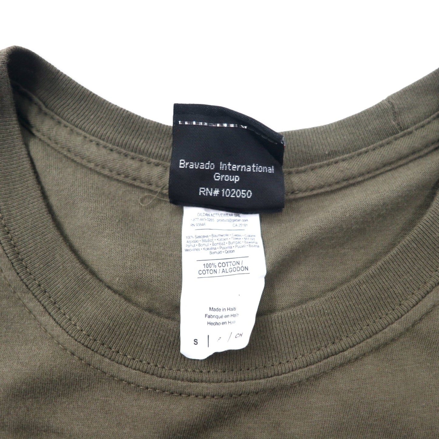 HARLEY DAVIDSON Logo Print T-Shirt, Size Small, Khaki Cotton, Florida