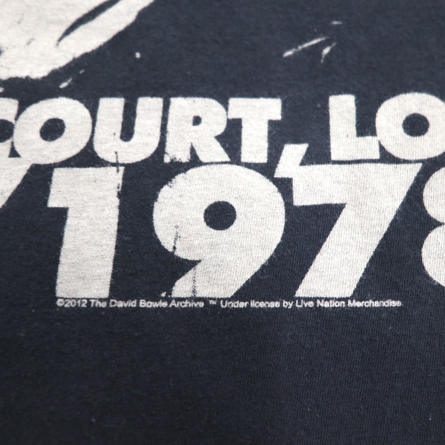 DAVID BOWIE デヴィッドボウイ ロック アーティスト バンド Tシャツ XL ブラック コットン 追悼 HEROES EARLS COURT