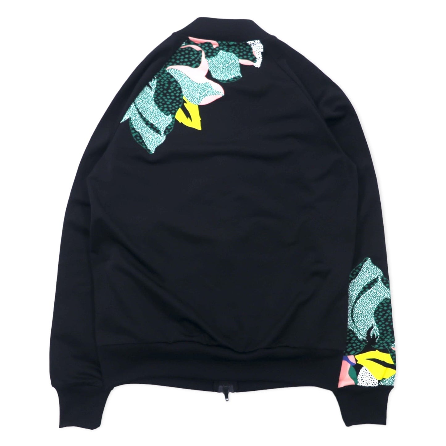 adidas Originals x HER STUDIO LONDON ATP-style Track Jacket, Size L, Black Polyester, Floral Graphics, Double Zip, Trefoil Logo, 3-Stripes, GC6849