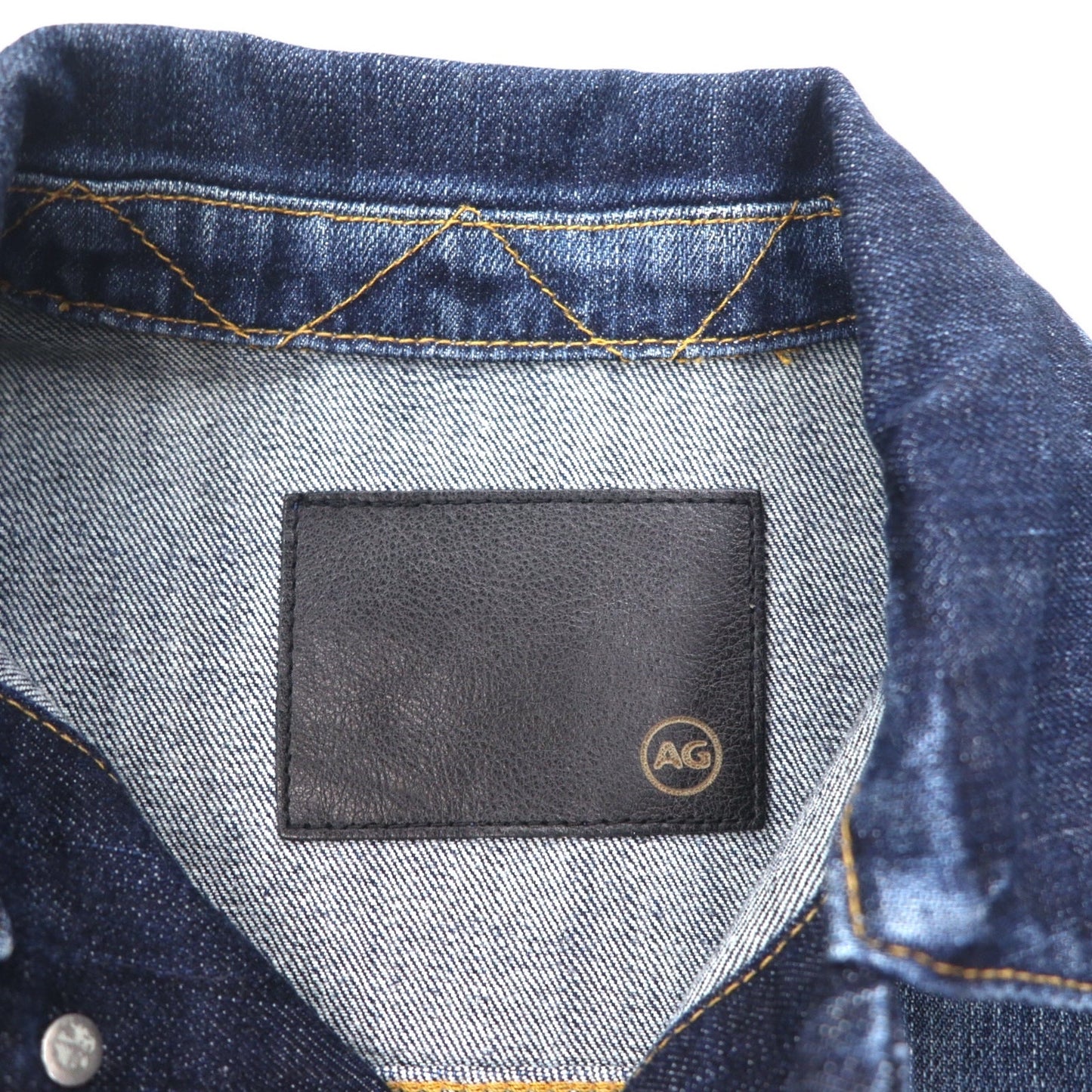AG (ADRIANO GOLDSCHMIED) Denim Jacket, Size S, Indigo, Blue, Cotton