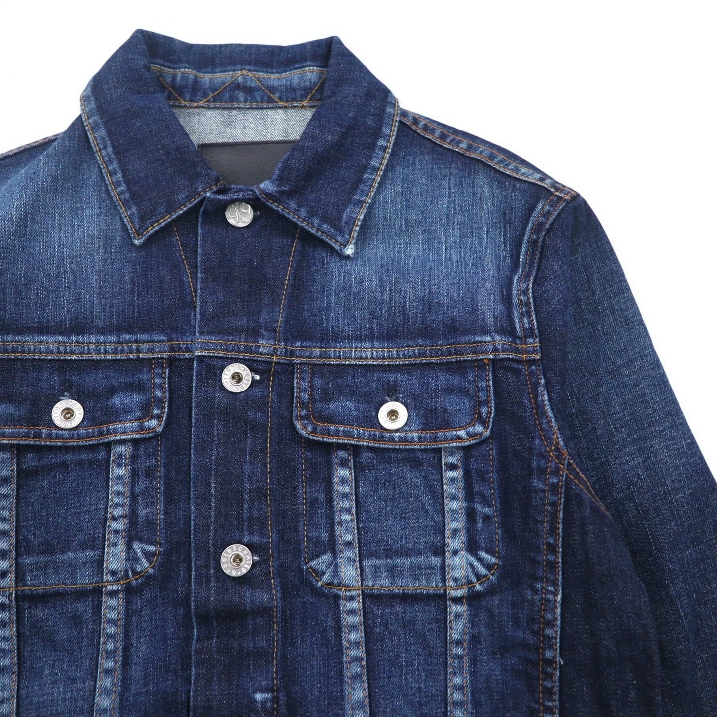 AG (ADRIANO GOLDSCHMIED) Denim Jacket, Size S, Indigo, Blue, Cotton
