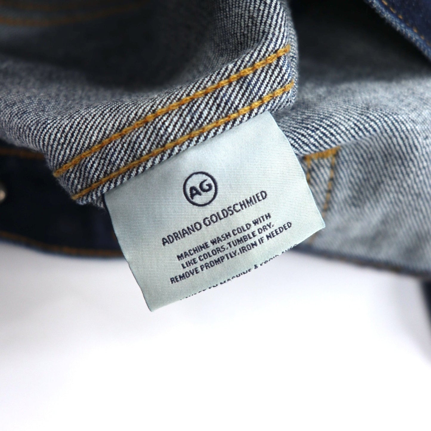 AG (ADRIANO GOLDSCHMIED) Denim Jacket, Size S, Indigo, Blue, Cotton