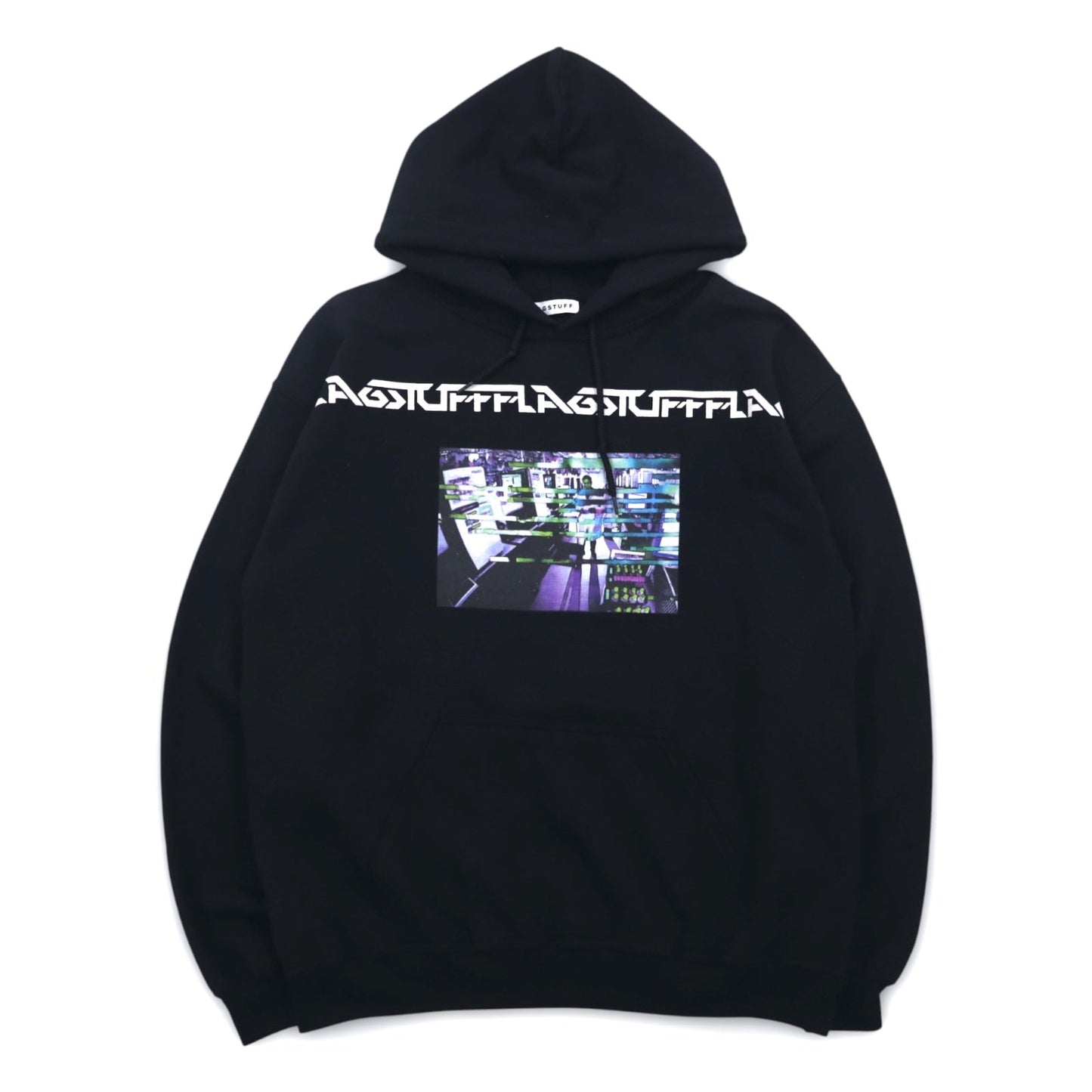 FLAGSTUFF Graphic Pullover Hoodie, Size M, Black, F-LAGSTUF-F LABO HOODIE, 19SS-FS-41