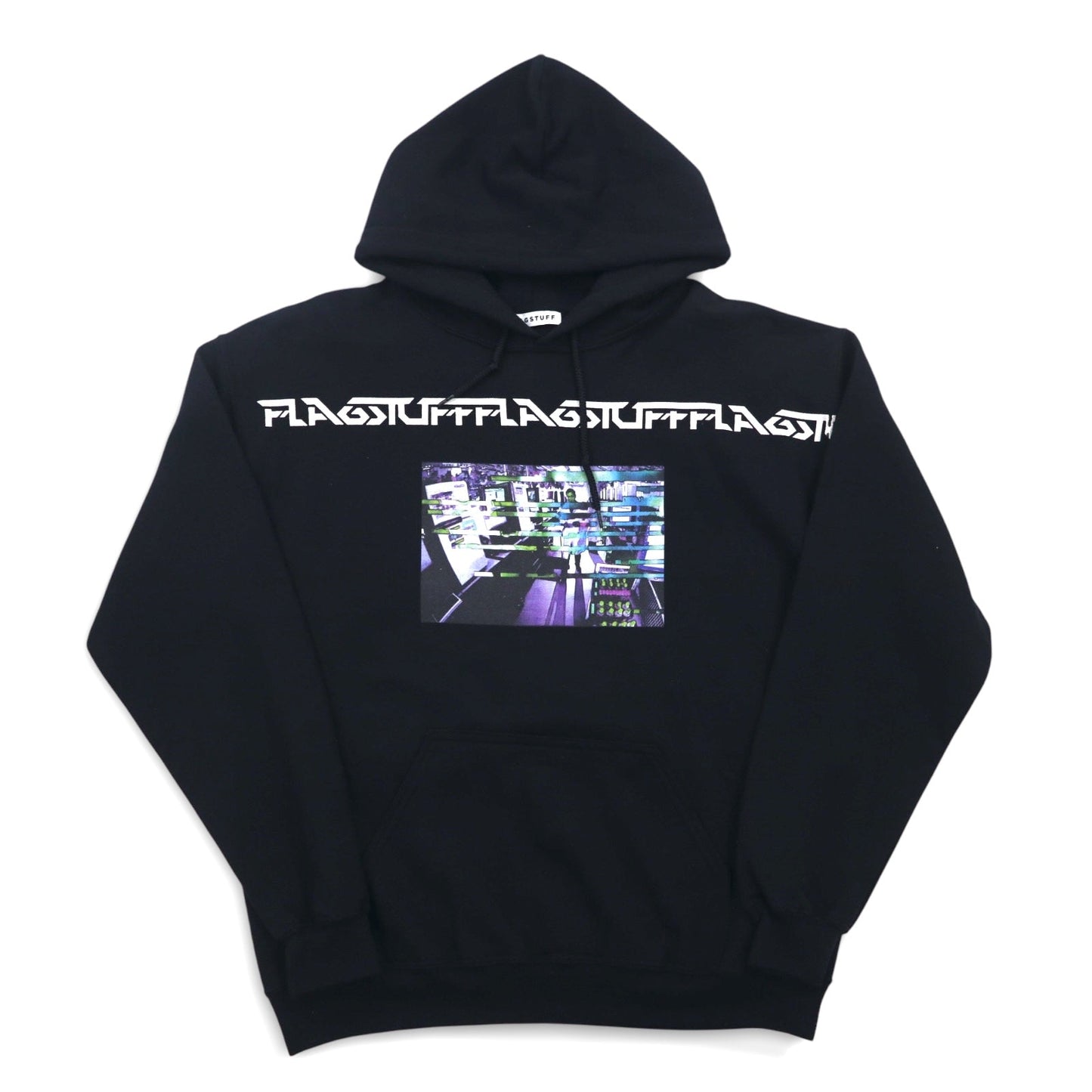 FLAGSTUFF Graphic Pullover Hoodie, Size M, Black, F-LAGSTUF-F LABO HOODIE, 19SS-FS-41