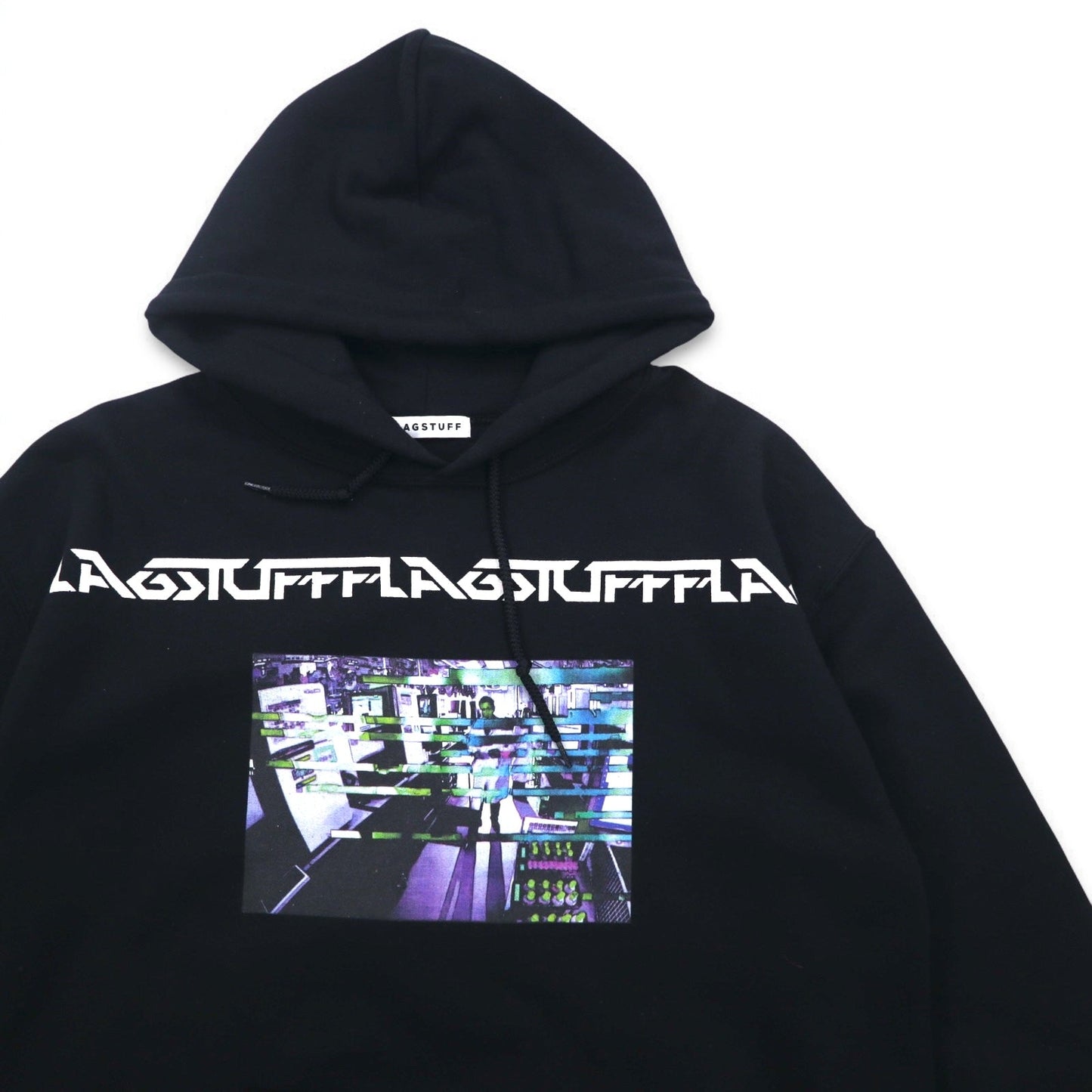 FLAGSTUFF Graphic Pullover Hoodie, Size M, Black, F-LAGSTUF-F LABO HOODIE, 19SS-FS-41