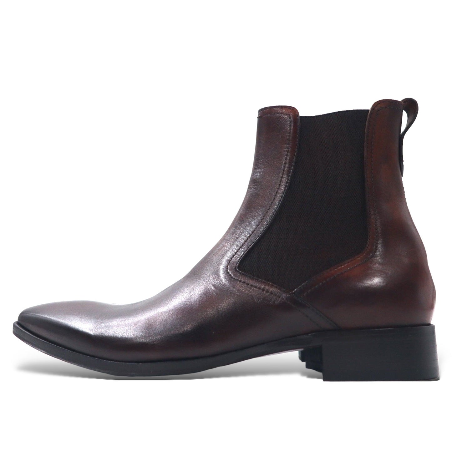 Titlo Classic (Isetan) Italian-made side-gore Chelsea boots, size 26.5cm, brown leather, Lav.blake