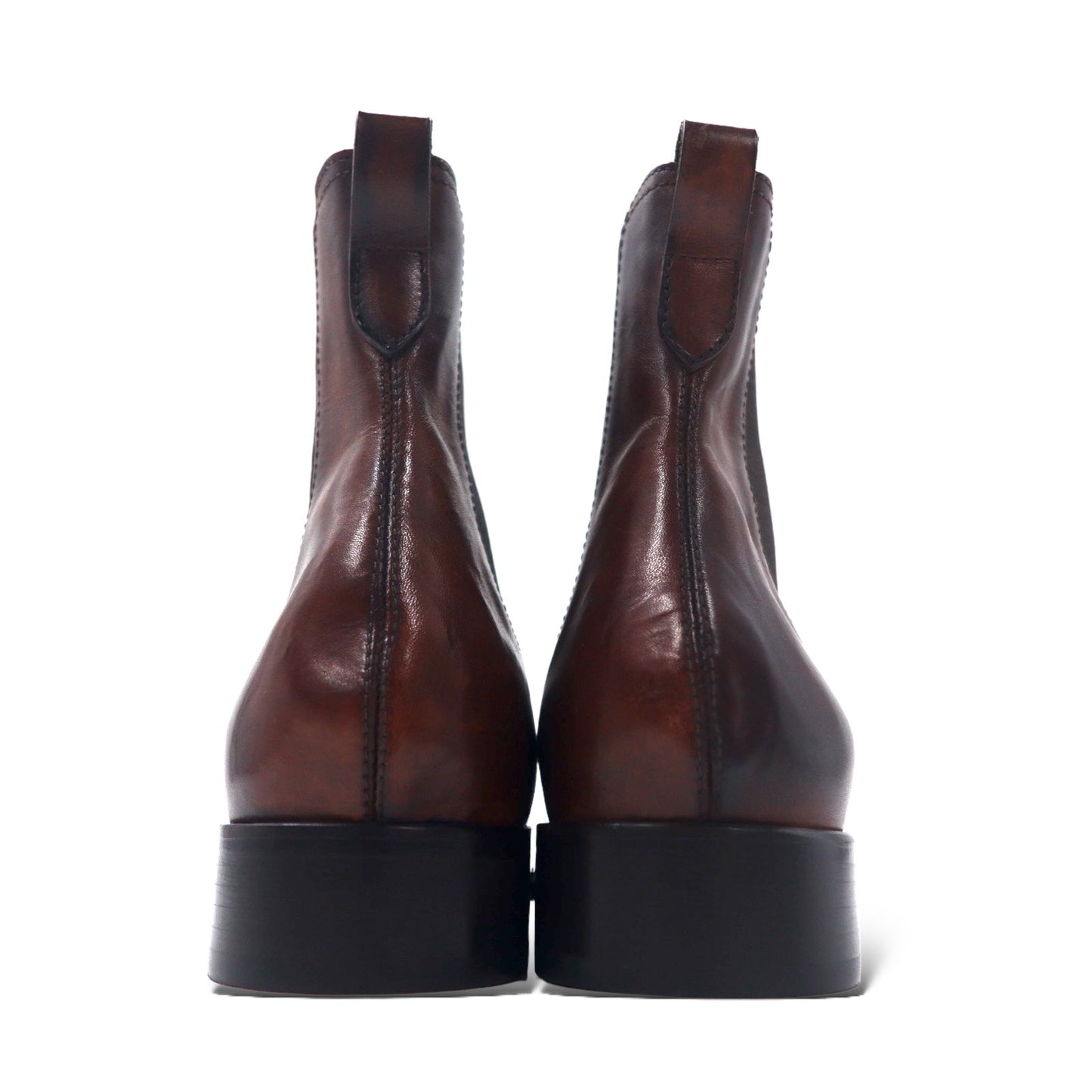 Titlo Classic (Isetan) Italian-made side-gore Chelsea boots, size 26.5cm, brown leather, Lav.blake